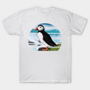 jz.birds Puffin Bird Watching Birding T-Shirt